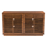 Linea Credenza, Walnut-Furniture-High Fashion Home