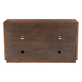 Linea Credenza, Walnut-Furniture-High Fashion Home