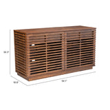 Linea Credenza, Walnut-Furniture-High Fashion Home