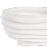 Nabu Metal Bowl, White-Accessories-High Fashion Home