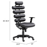 Unico Office Chair, Black-Furniture - Office-High Fashion Home