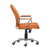 Enterprise Low Back Office Chair, Orange-Furniture - Office-High Fashion Home