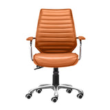 Enterprise Low Back Office Chair, Orange-Furniture - Office-High Fashion Home