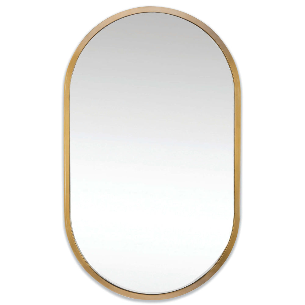 Canal Mirror, Natural Brass-Accessories-High Fashion Home