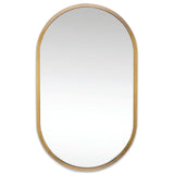 Canal Mirror, Natural Brass-Accessories-High Fashion Home