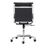 Lider Plus Armless Office Chair, Black-Furniture - Office-High Fashion Home