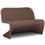 Portia Outdoor Dining Bench, Tanned Weave