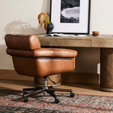 Arnold Leather Desk Chair, Sonoma Chestnut