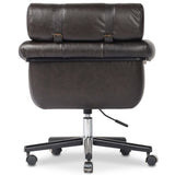 Arnold Leather Desk Chair, Sonoma Black