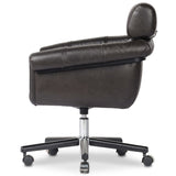 Arnold Leather Desk Chair, Sonoma Black