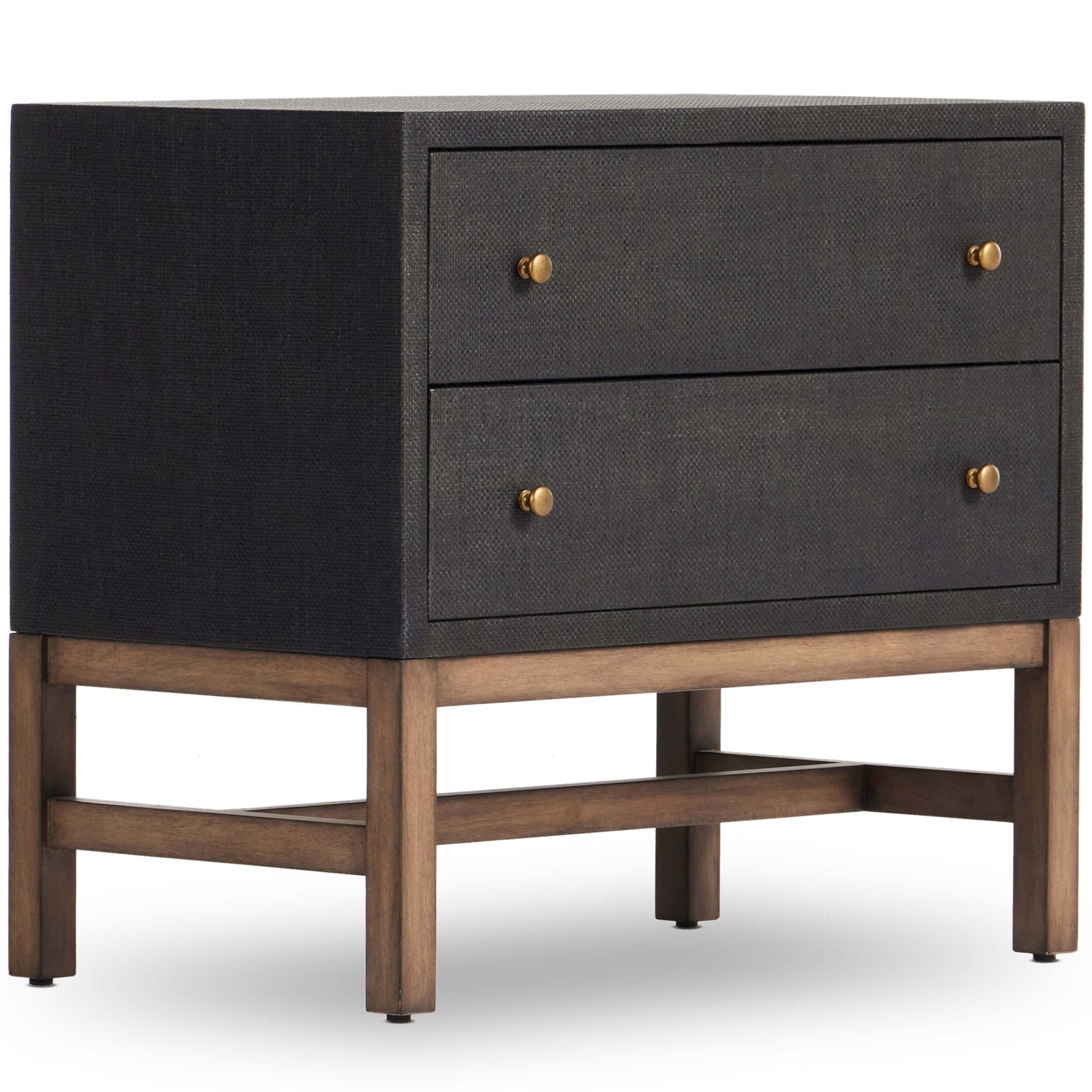 Sophia 2 drawer on sale nightstand black