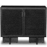 Levon Bar Cabinet, Black-Furniture - Storage-High Fashion Home