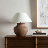 Parma Ceramic Table Lamp, Dark Sand