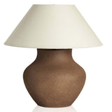 Parma Ceramic Table Lamp, Dark Sand