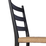 Ladder Back Outdoor Dining Chair, Aged Ebony, Set of 2-Furniture - Dining-High Fashion Home