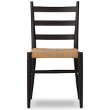 Ladder Back Outdoor Dining Chair, Aged Ebony, Set of 2-Furniture - Dining-High Fashion Home