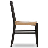 Ladder Back Outdoor Dining Chair, Aged Ebony, Set of 2-Furniture - Dining-High Fashion Home