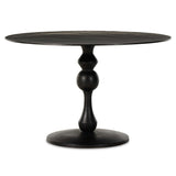 Daffin Round Bistro Table, Antique Black-Furniture - Dining-High Fashion Home