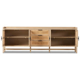 Caprice 96" Sideboard, Natural-Furniture - Storage-High Fashion Home