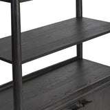 Glenview Bookcase, Smoked Black