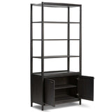 Glenview Bookcase, Smoked Black