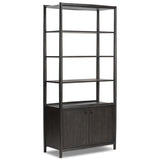 Glenview Bookcase, Smoked Black