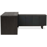 Posada L-Shaped Desk, Black