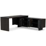 Posada L-Shaped Desk, Black