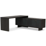 Posada L-Shaped Desk, Black