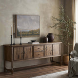 Bari Sideboard, Weathered Oak by Amber Lewis x Four Hands