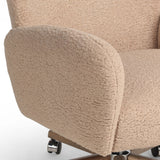 Cade Desk Chair, Sheepskin Camel-Furniture - Office-High Fashion Home