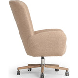 Cade Desk Chair, Sheepskin Camel-Furniture - Office-High Fashion Home