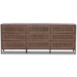 Sydney 9 Drawer Dresser, Brown Wash