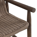 Dume Outdoor Dining Armchair, Dark Textured by Amber Lewis x Four Hands