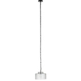 Malone Pendant, Clear Reeded Glass