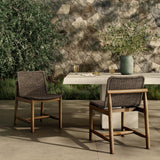 Dume Outdoor Dining Chair, Dark Textured, Set of 2 by Amber Lewis x Four Hands