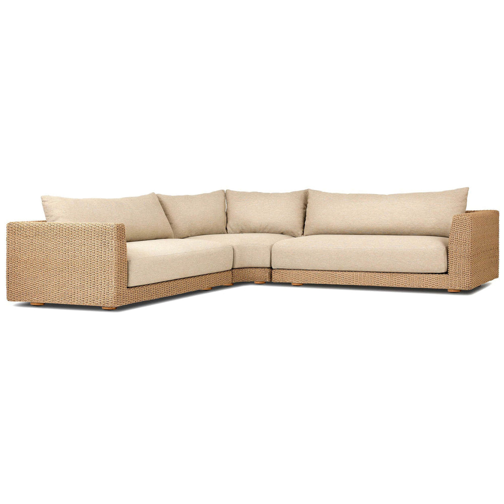 Sylvan 3 Piece Outdoor Sectional, Casa Cream