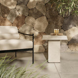 Avila Outdoor End Table, Aged White by Amber Lewis x Four Hands