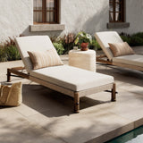 Finnegan Outdoor Chaise, Alessi Linen by Amber Lewis x Four Hands