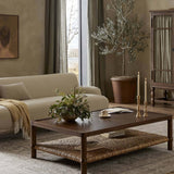 Gabriella Coffee Table, Brown Mindi by Amber Lewis x Four Hands