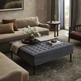 Cole Large Ottoman, Broadway Denim by Amber Lewis x Four Hands