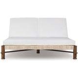 Finnegan Outdoor Double Chaise, Alessi Linen by Amber Lewis x Four Hands