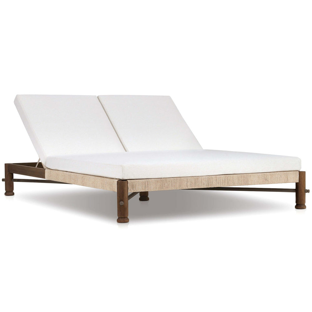 Finnegan Outdoor Double Chaise, Alessi Linen by Amber Lewis x Four Hands