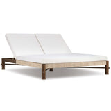 Finnegan Outdoor Double Chaise, Alessi Linen by Amber Lewis x Four Hands