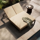 Finnegan Outdoor Double Chaise, Alessi Buff by Amber Lewis x Four Hands