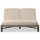 Finnegan Outdoor Double Chaise, Alessi Buff by Amber Lewis x Four Hands