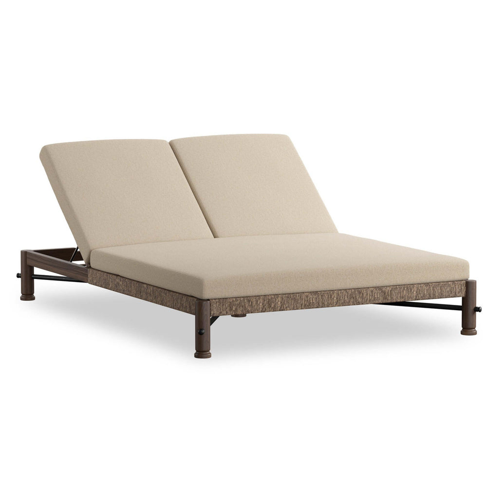 Finnegan Outdoor Double Chaise, Alessi Buff by Amber Lewis x Four Hands