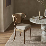 Amira Dining Chair, Laine Natural, Set of 2 by Amber Lewis x Four Hands