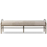 Demi Accent Bench, Beige by Amber Lewis x Four Hands