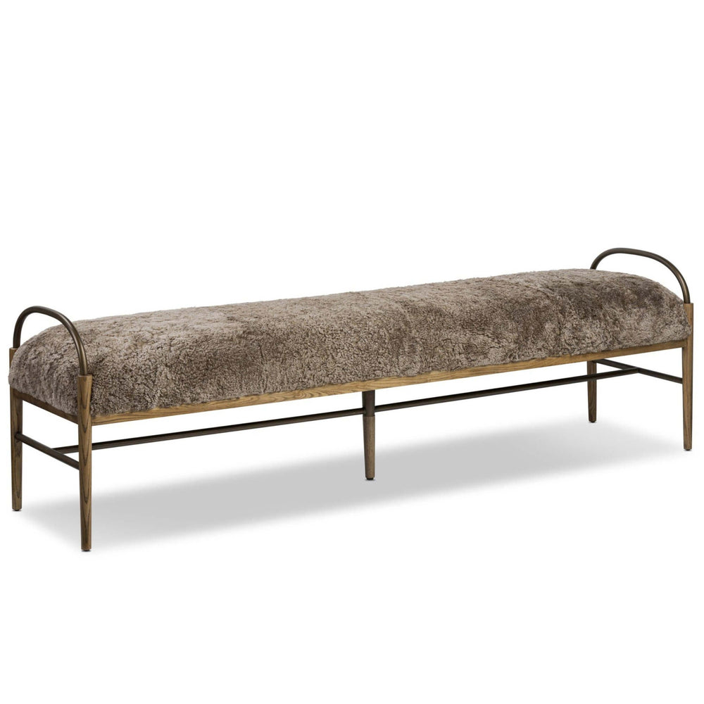 Demi Accent Bench, Taupe by Amber Lewis x Four Hands